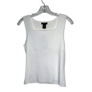 Grace Dane Lewis Small White Sleeveless Tank Top 85S